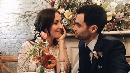 And baby makes new parents to Penn Badgley and Domino Kirke, who married in February 27, 2017.